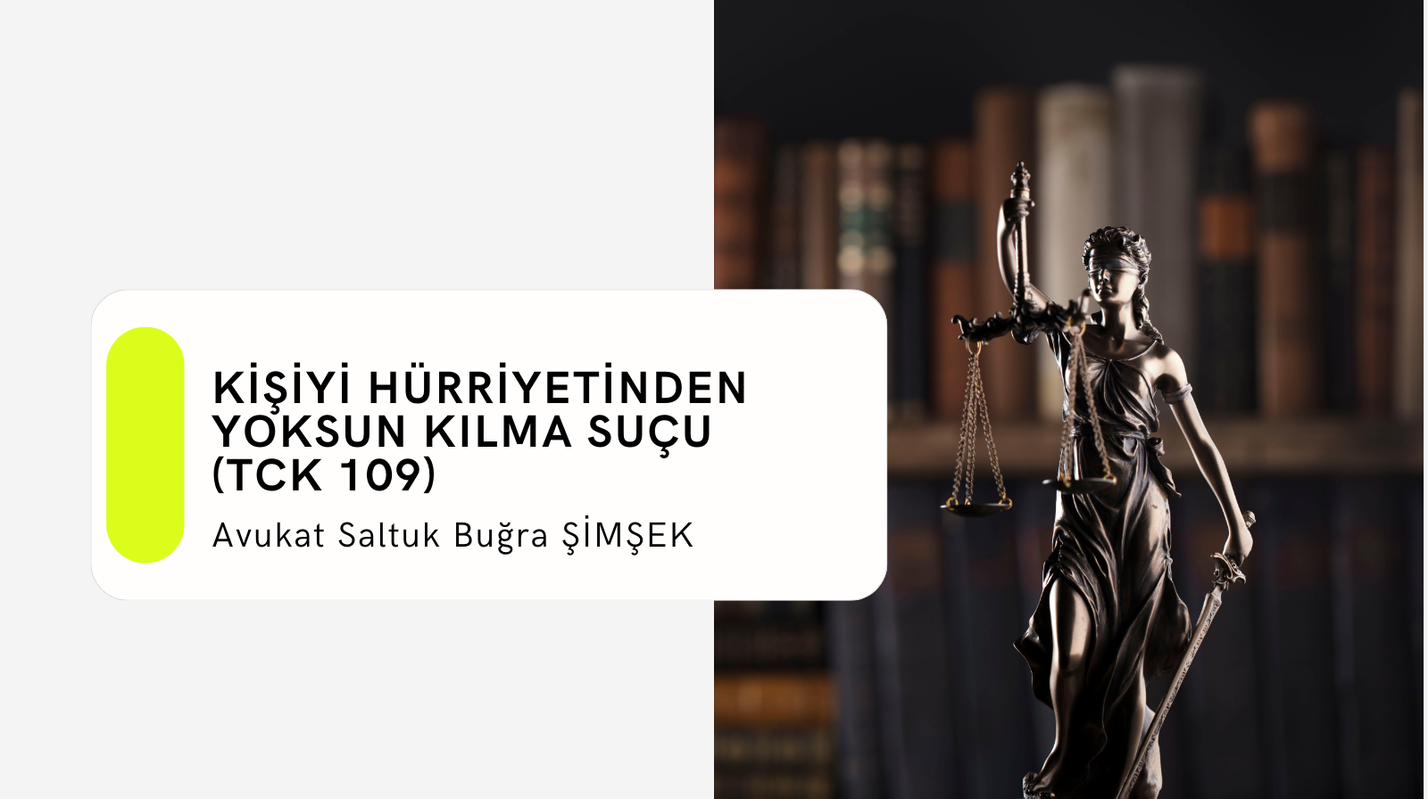 Kişiyi Hürriyetinden Yoksun Kılma Suçu (TCK 109)
